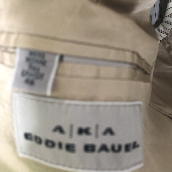 Eddie Bauer Blazer Men’s 46 Tall Brown Burgundy Houndstooth Silk Wool Jacket - Picture 8 of 16